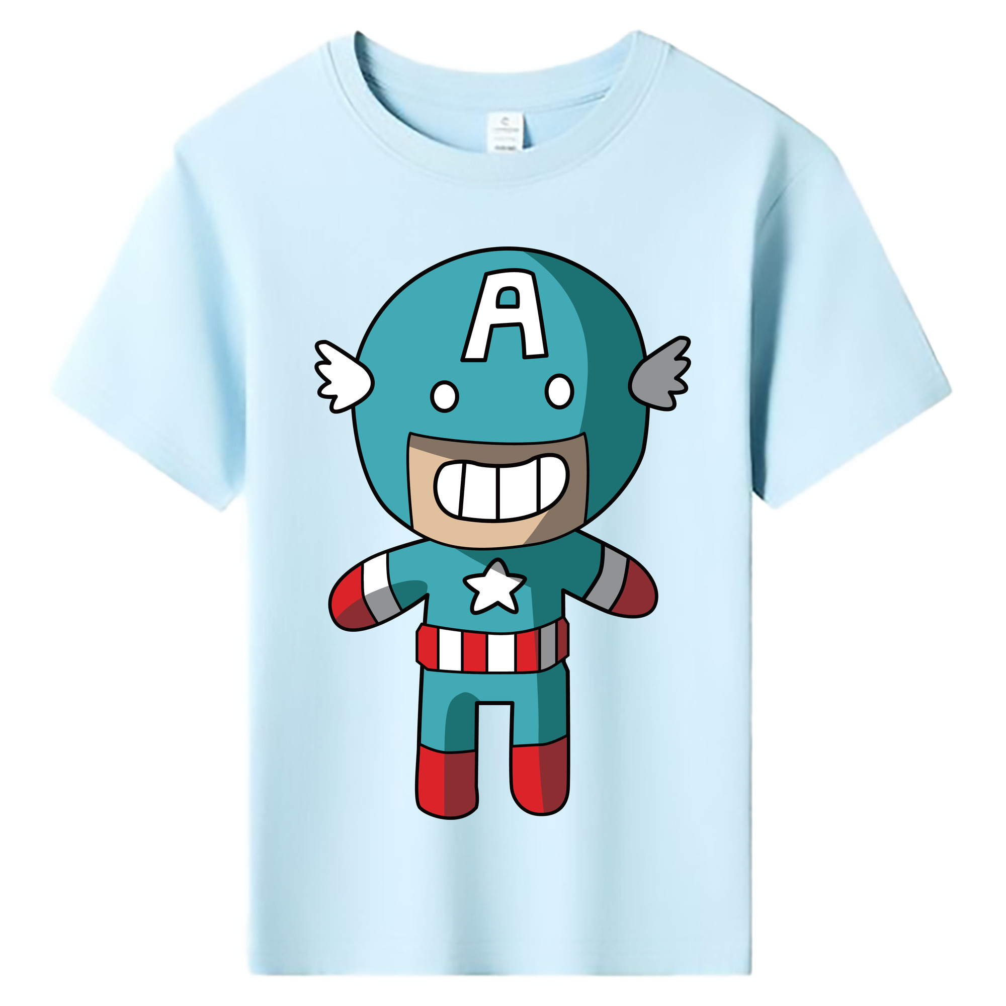 （画像用） アベンジャーズ The Avengers 綿100％キッズTシャツ（フロントプリント）